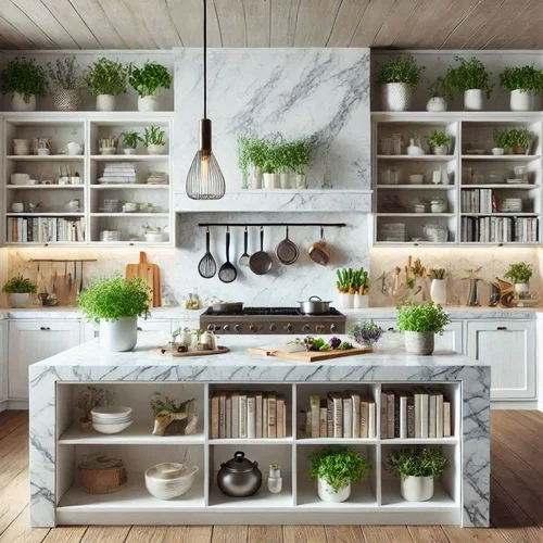How to Style a Large Kitchen Island 