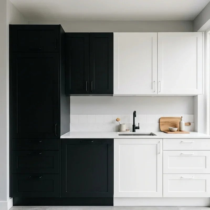 Black and White Kitchen Cabinet Ideas