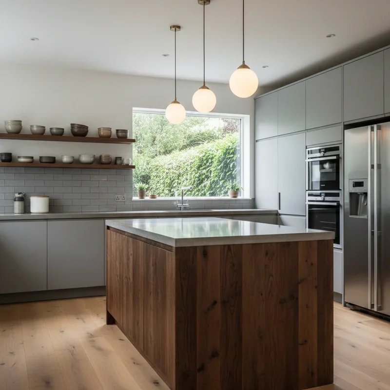 Grey and Brown Kitchen Ideas