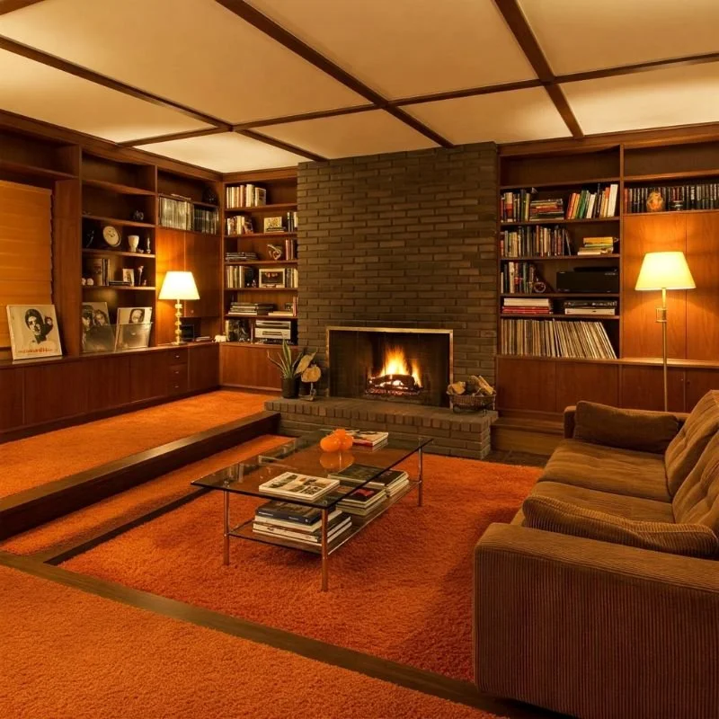 15 Stylish 70's Sunken Living Room Ideas That Pop