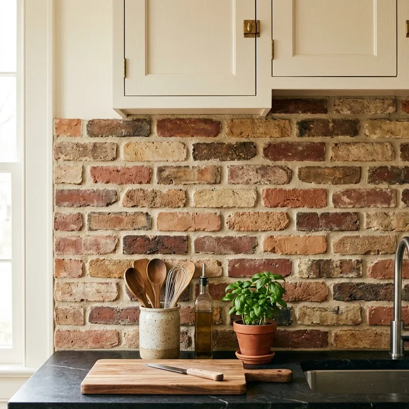 Brick Kitchen Backsplash Ideas