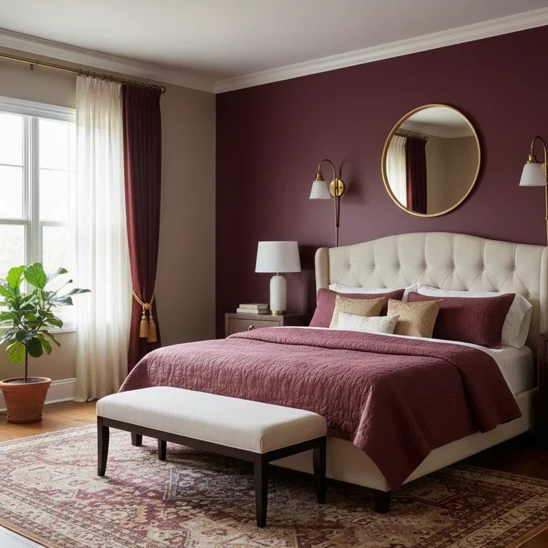 Burgundy Bedroom Ideas