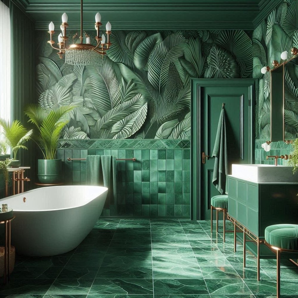 15 Green Bathroom Ideas for a Fresh, Natural Look