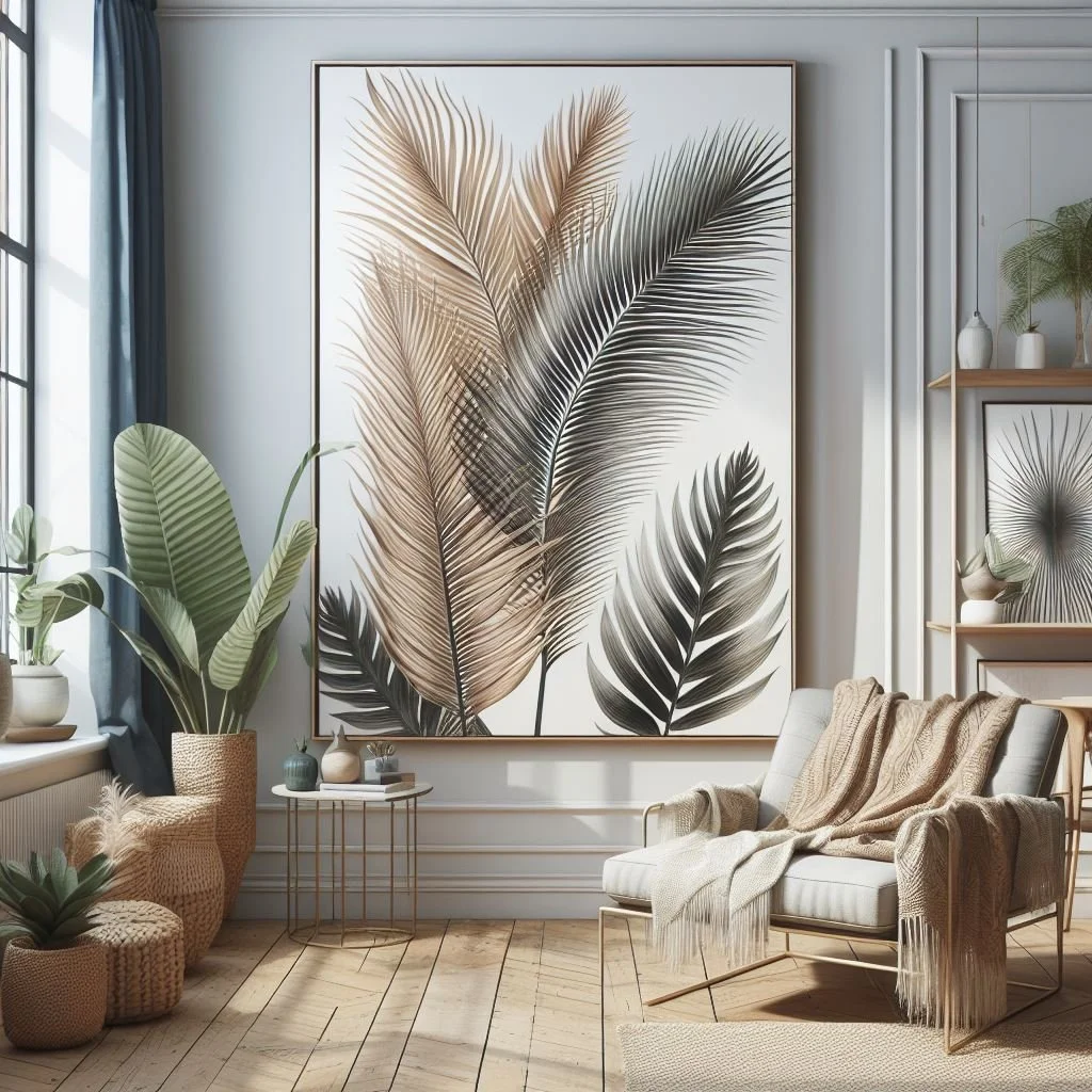 Palm Leaf Prints Infusing Instant Tropical Vibes into Decor