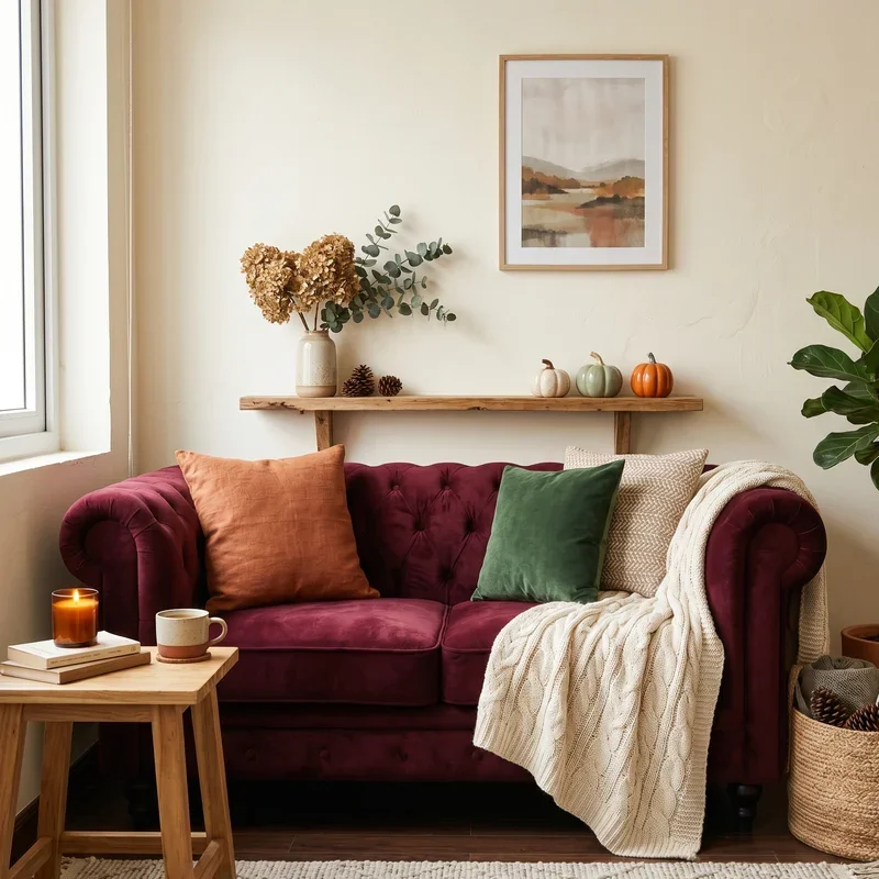 Burgundy Couch Living Room Ideas