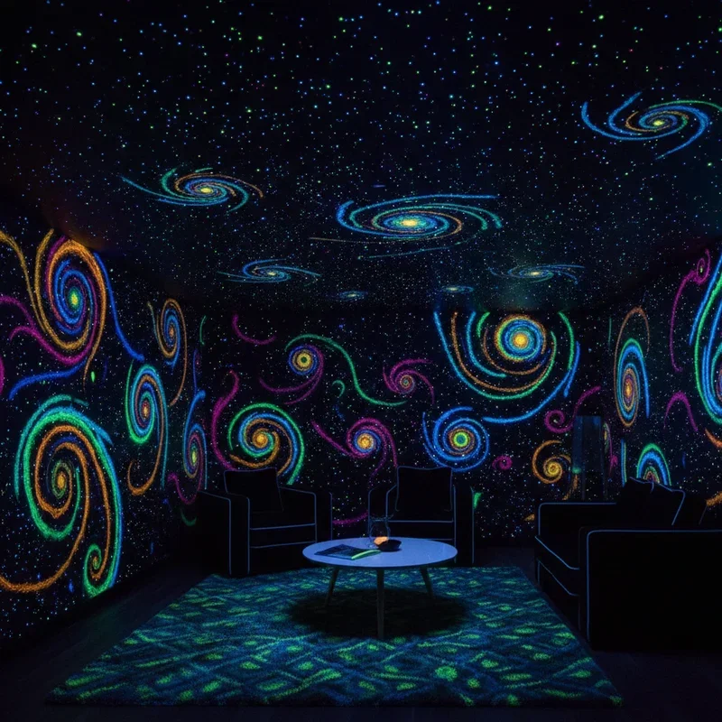 Blacklight Room Ideas
