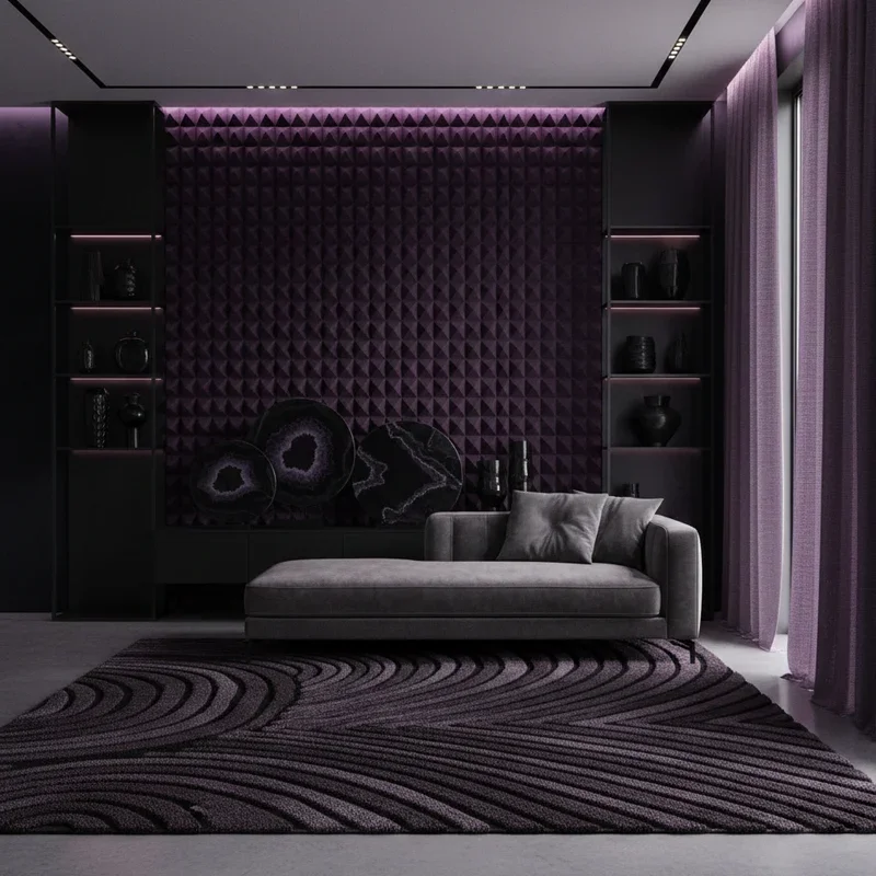 Black and Purple Room Ideas