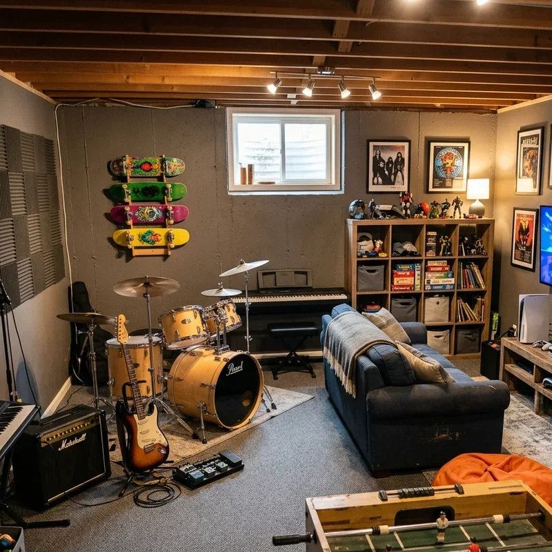 Boys Basement Playroom Ideas