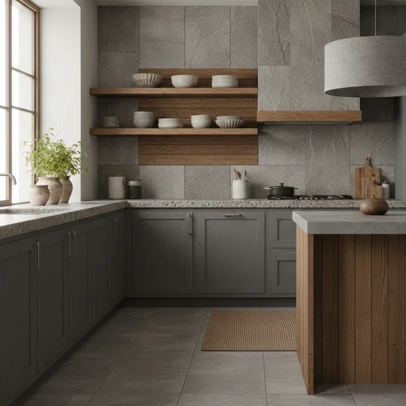Grey and Brown Kitchen Ideas