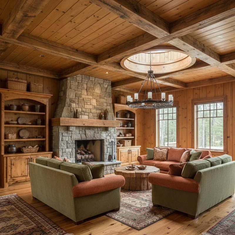Knotty Pine Living Room Ideas