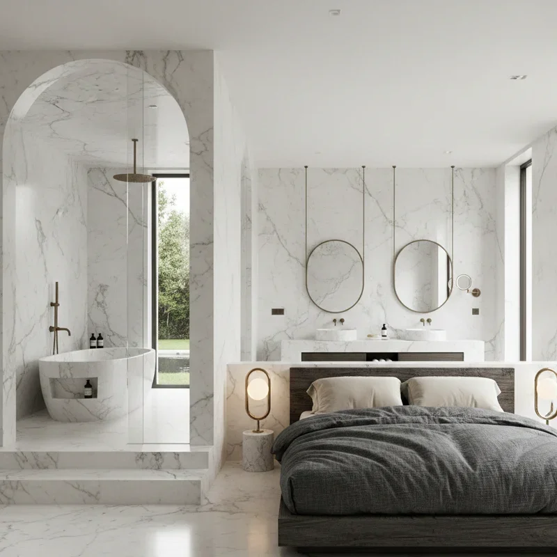 Marble Bedroom Ideas