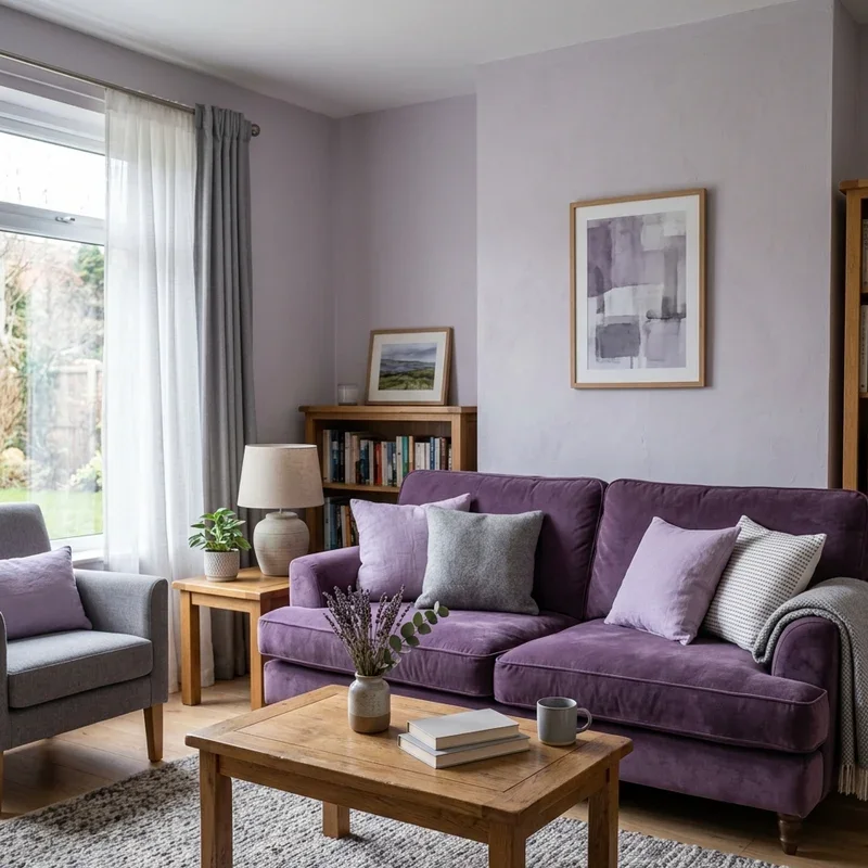 Purple Sofa Living Room Ideas