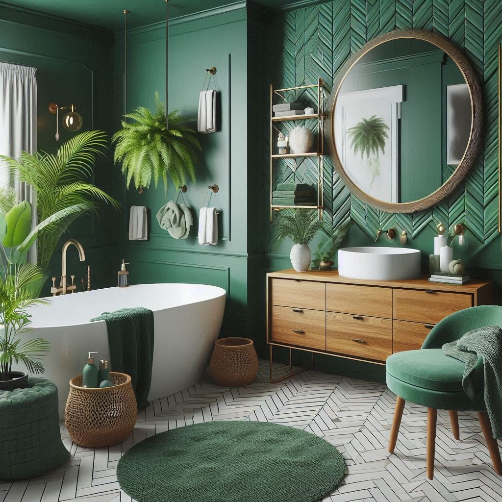 15 Emerald Green Bathroom Ideas for Luxe Elegance
