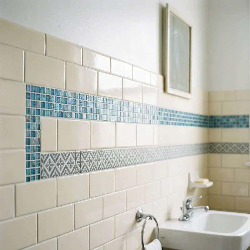 Bathroom Wall Border Ideas