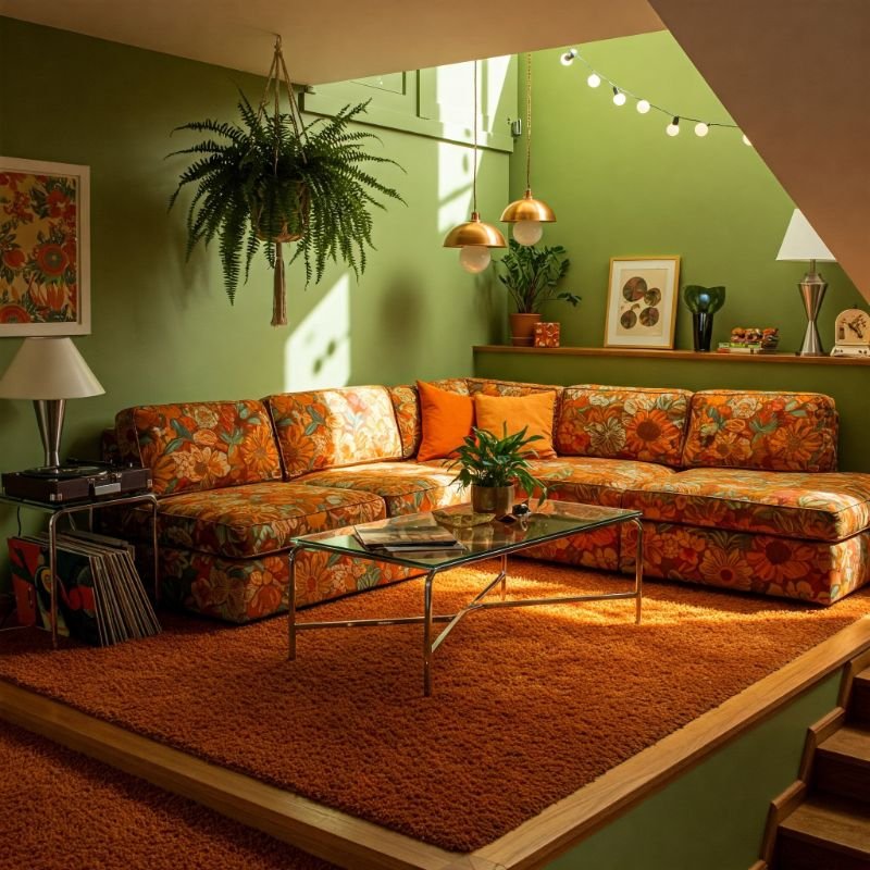 15 Stylish 70's Sunken Living Room Ideas That Pop