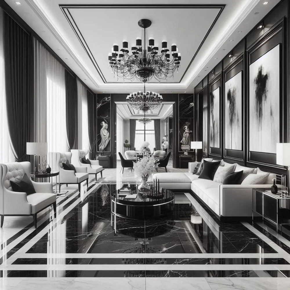 15 Luxury Black and White Living Room Ideas