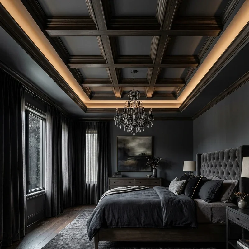 Dark Master Bedroom Tray Ceiling Ideas
