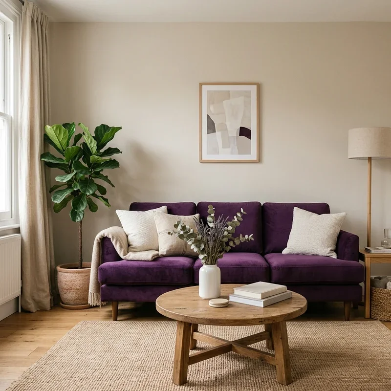 Purple Sofa Living Room Ideas