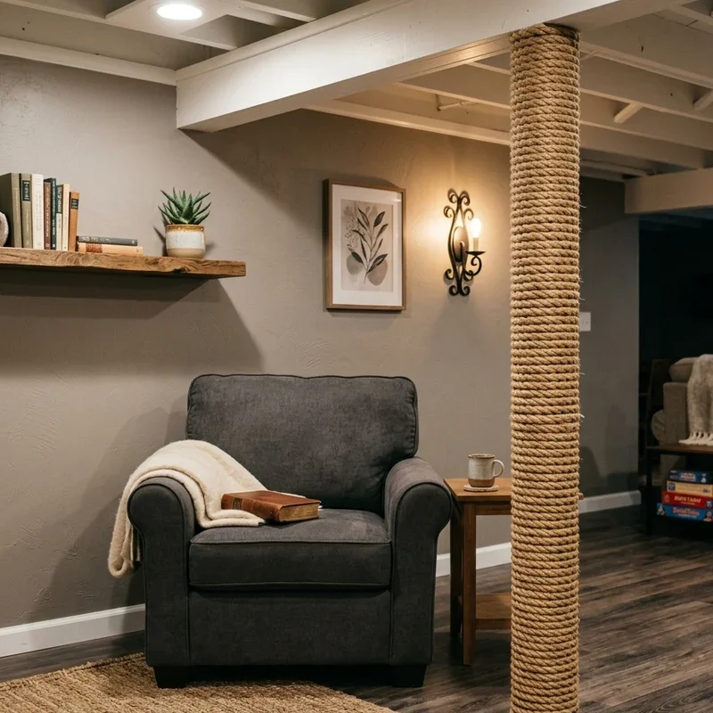 Basement Pole Ideas