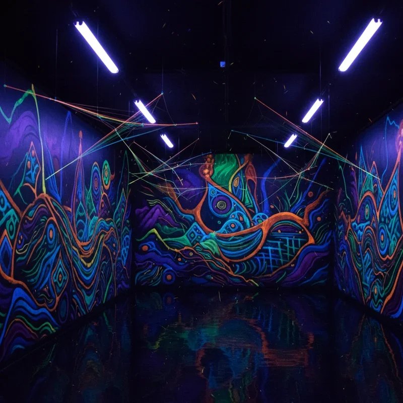 Blacklight Room Ideas