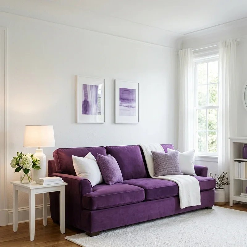 Purple Sofa Living Room Ideas