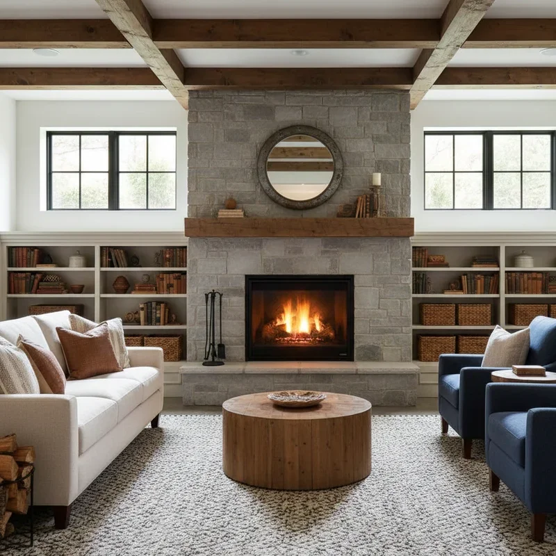 Modern Farmhouse Basement Ideas