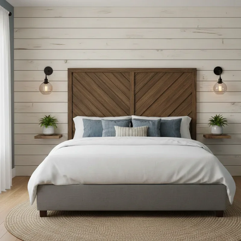 Shiplap Ideas for Bedroom