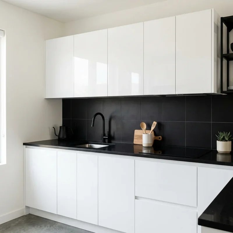 Black and White Kitchen Cabinet Ideas