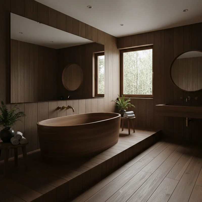 Dark Wood Bathroom Ideas