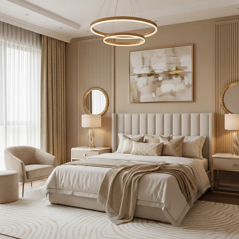 Modern Beige Bedroom Ideas