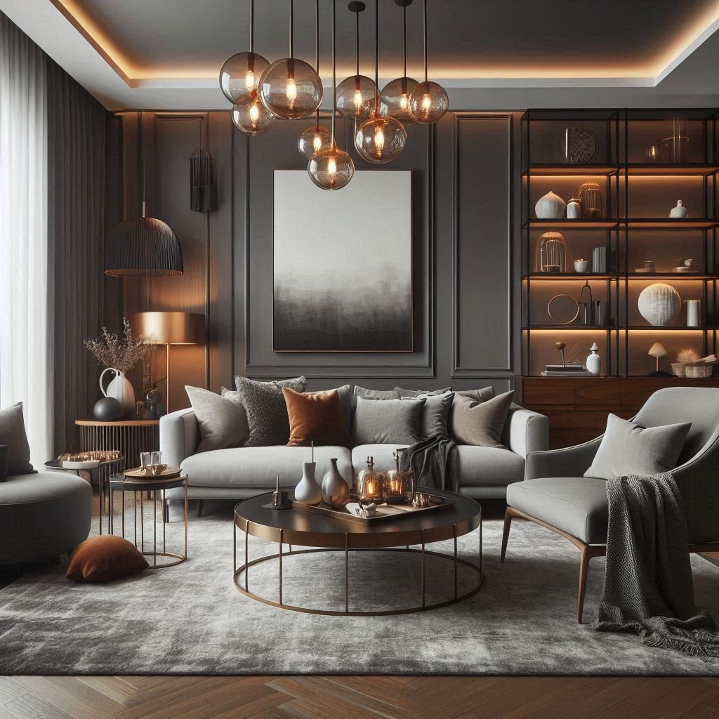 15 Elegant Grey and Brown Living Room Ideas