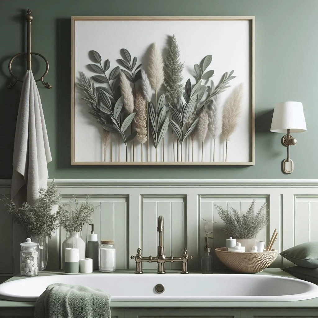 15 Sage Green Bathroom Ideas for a Serene Space - Practical Green Wall Decoration For Small Home