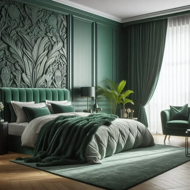 15 Stunning Emerald Green Bedroom Ideas