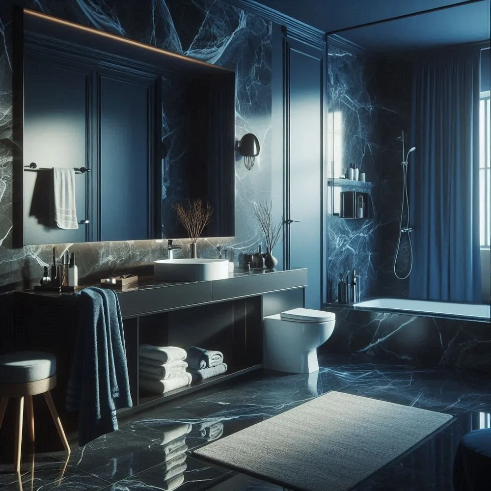 15 Dark Blue Bathroom Ideas for a Sophisticated Look