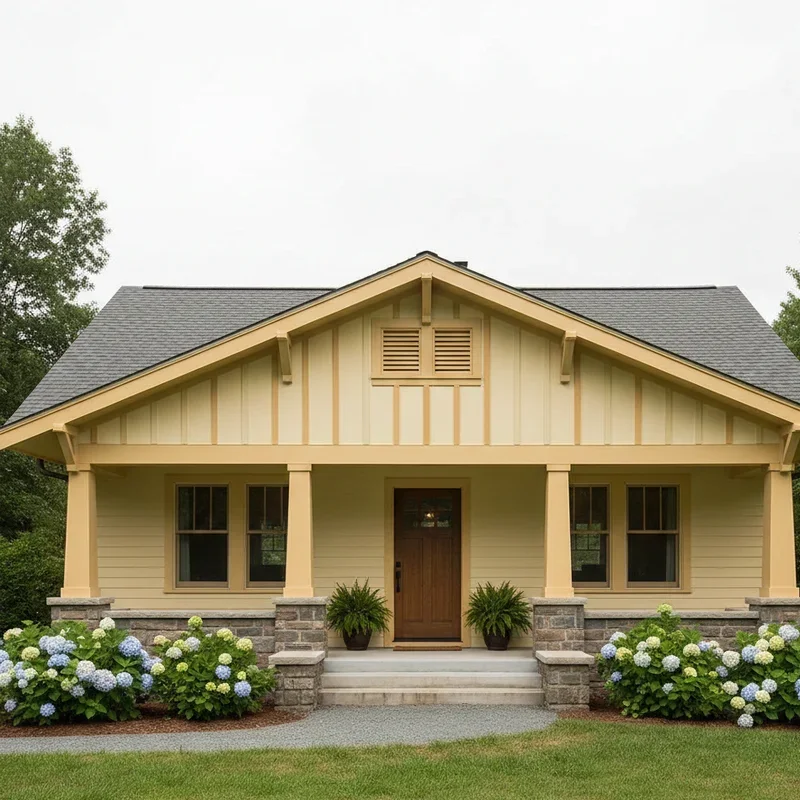 Yellow Siding House Ideas