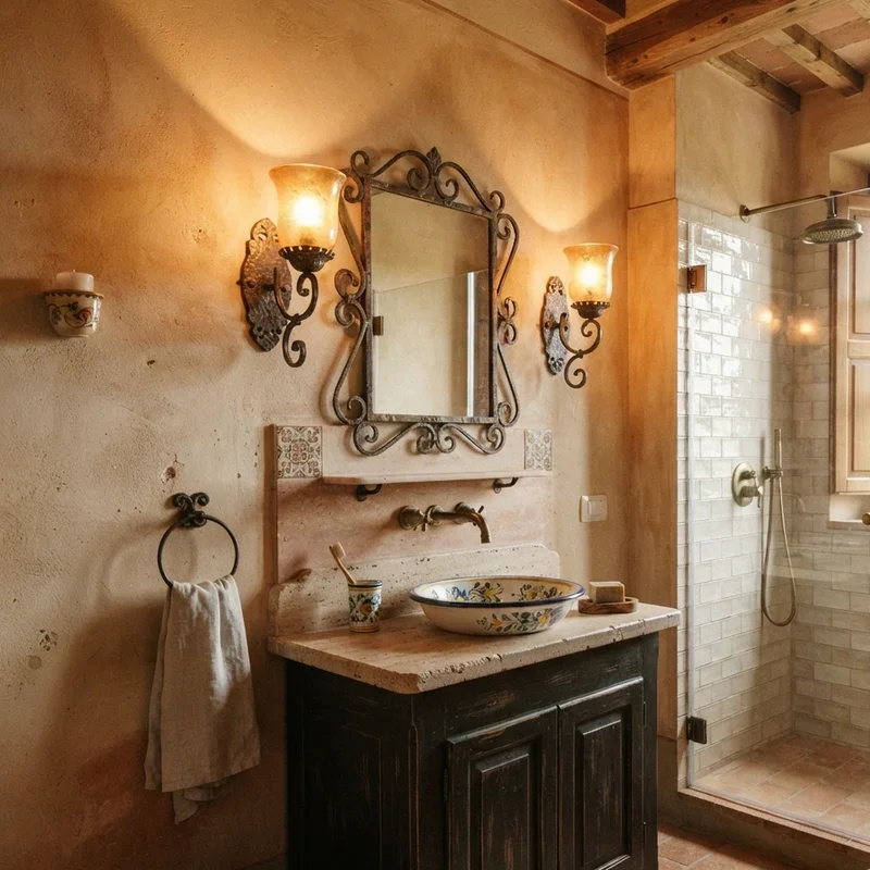 Small Tuscan Bathroom Ideas