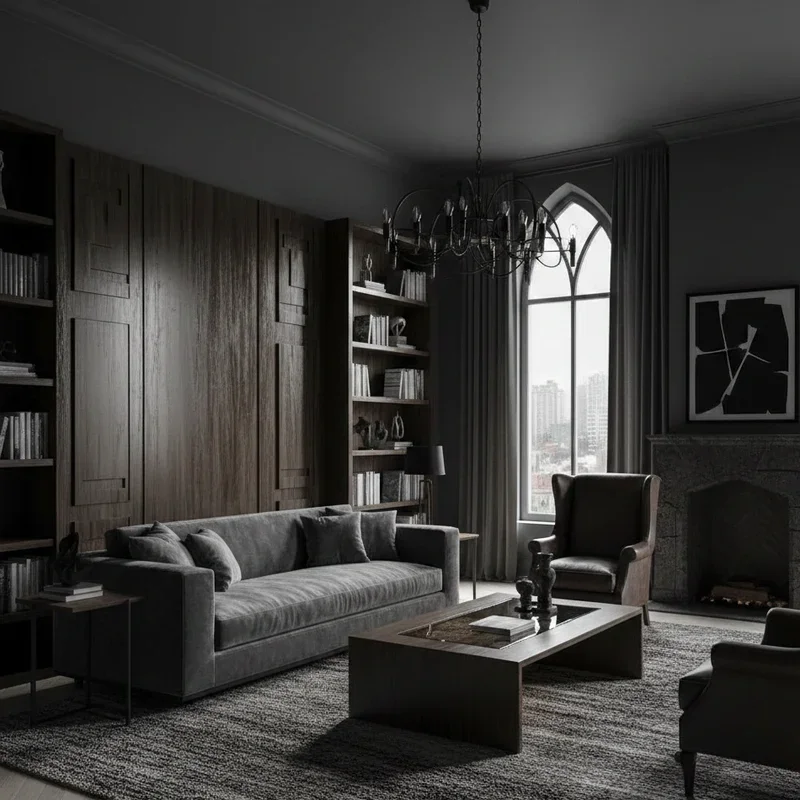 Modern Gothic Living Room Ideas