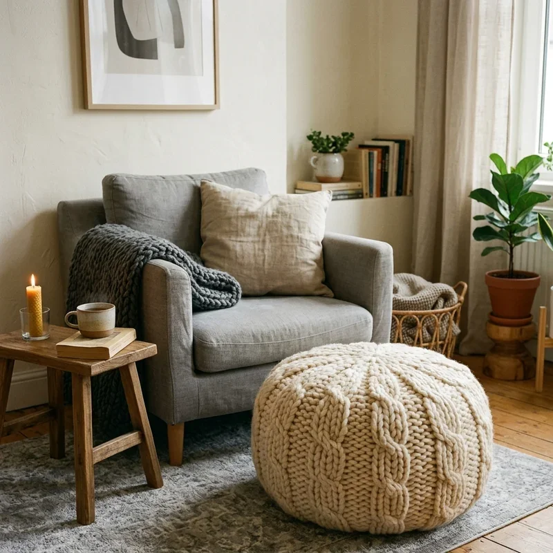Pouf Living Room Ideas