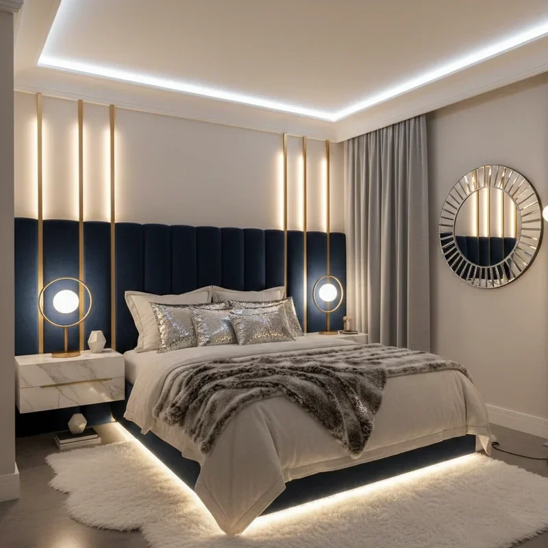 Small Glam Bedroom Ideas