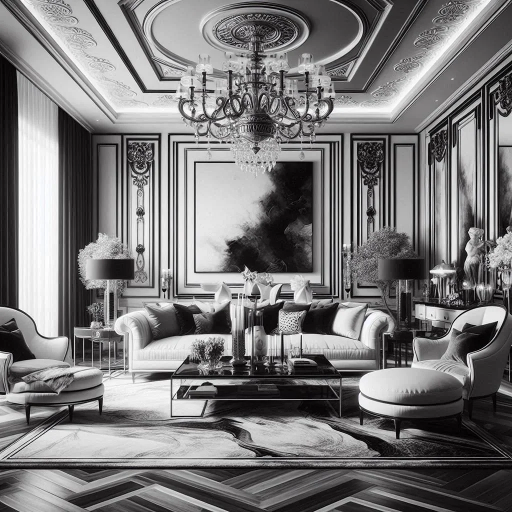 15 Luxury Black and White Living Room Ideas