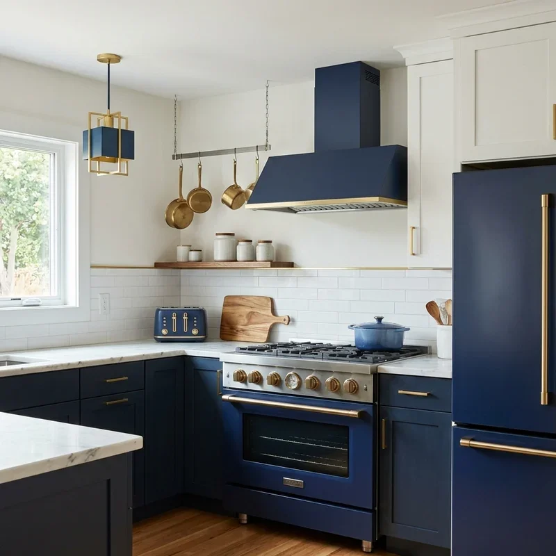 Blue and Gold Kitchen Ideas