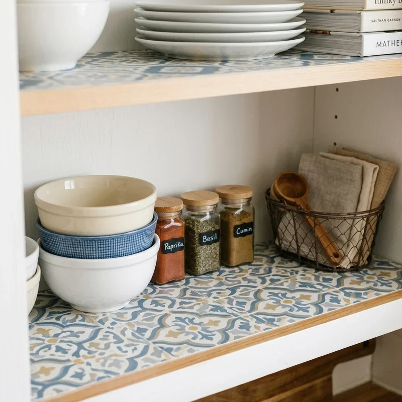Kitchen Shelf Liner Ideas