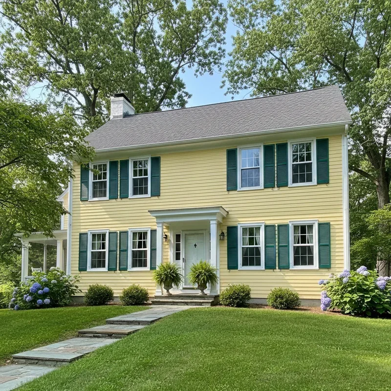 Yellow Siding House Ideas