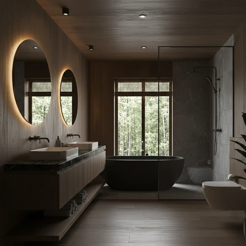 Dark Wood Bathroom Ideas
