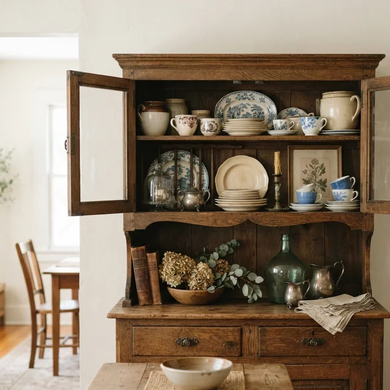 Dining Room Hutch Decor Ideas