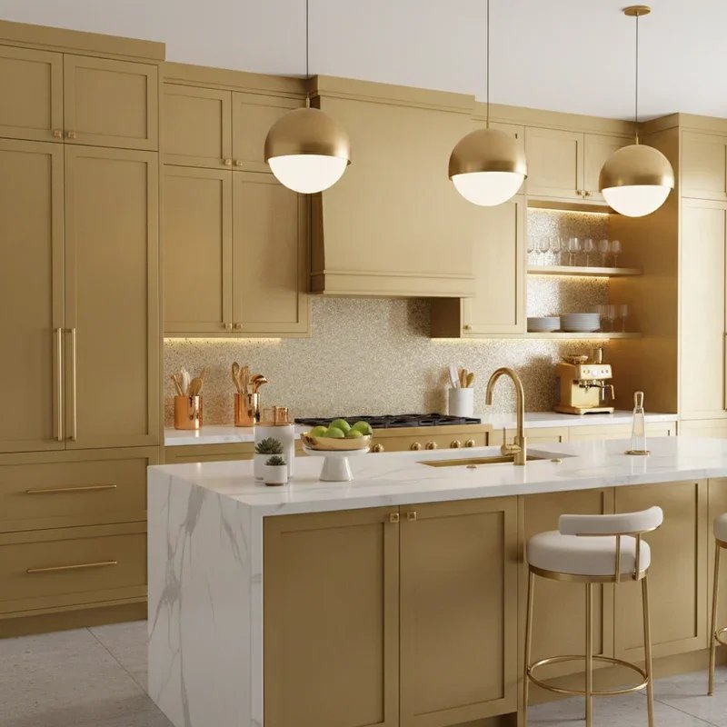 Gold Kitchen Ideas
