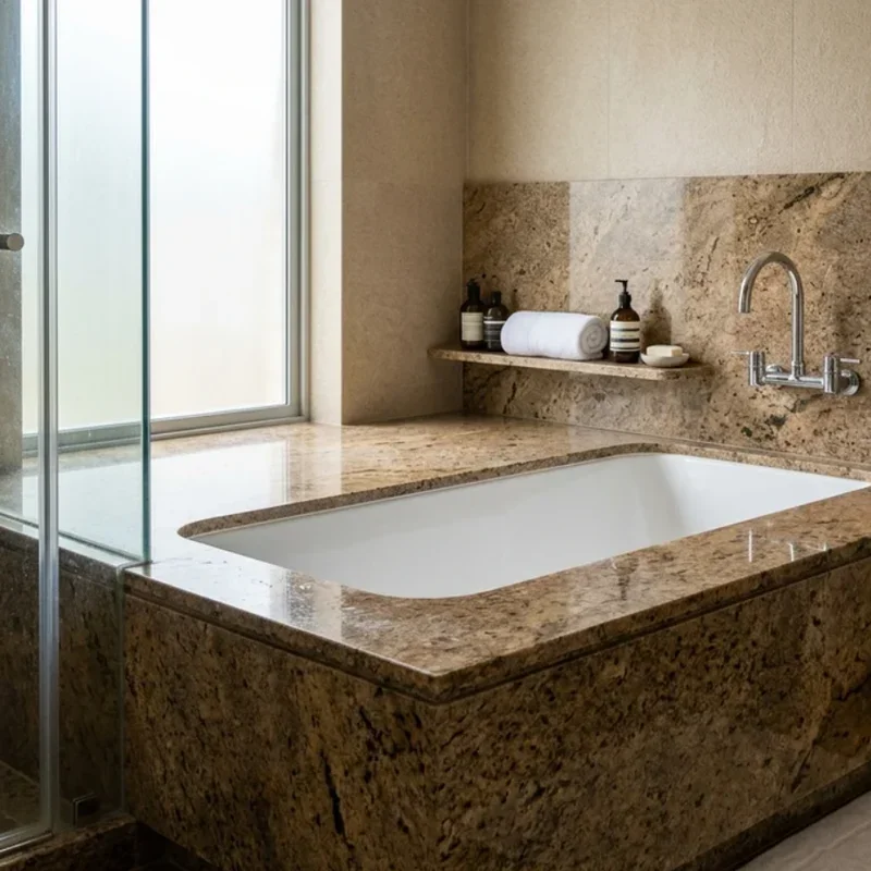 Brown Granite Bathroom Ideas