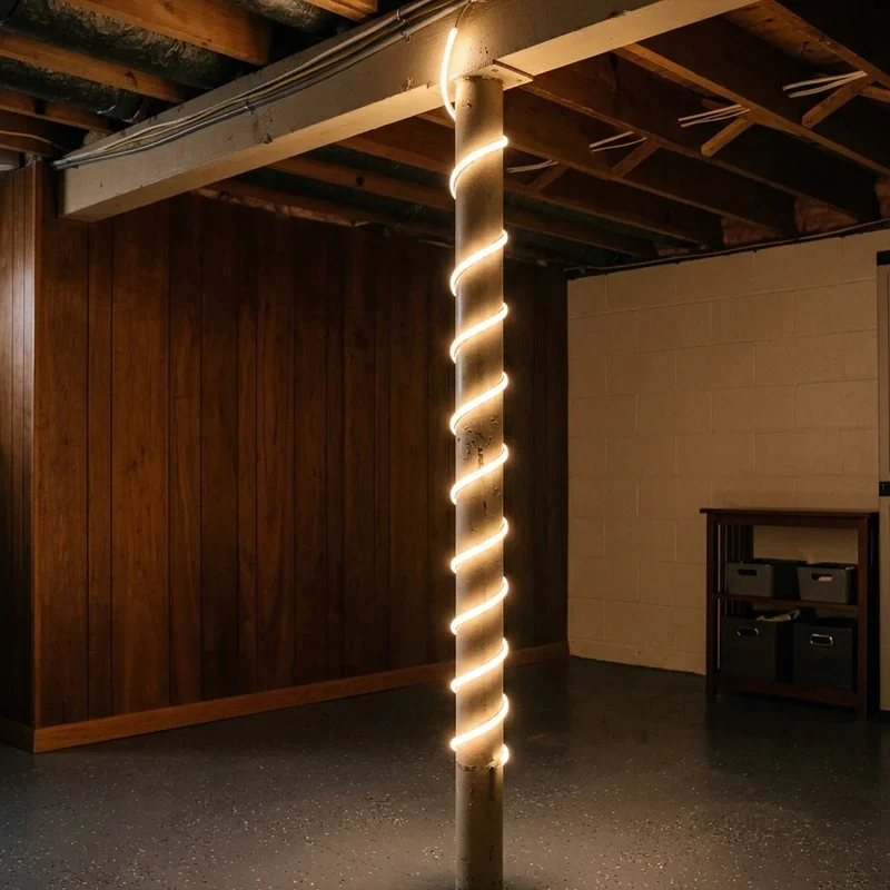 Basement Pole Ideas