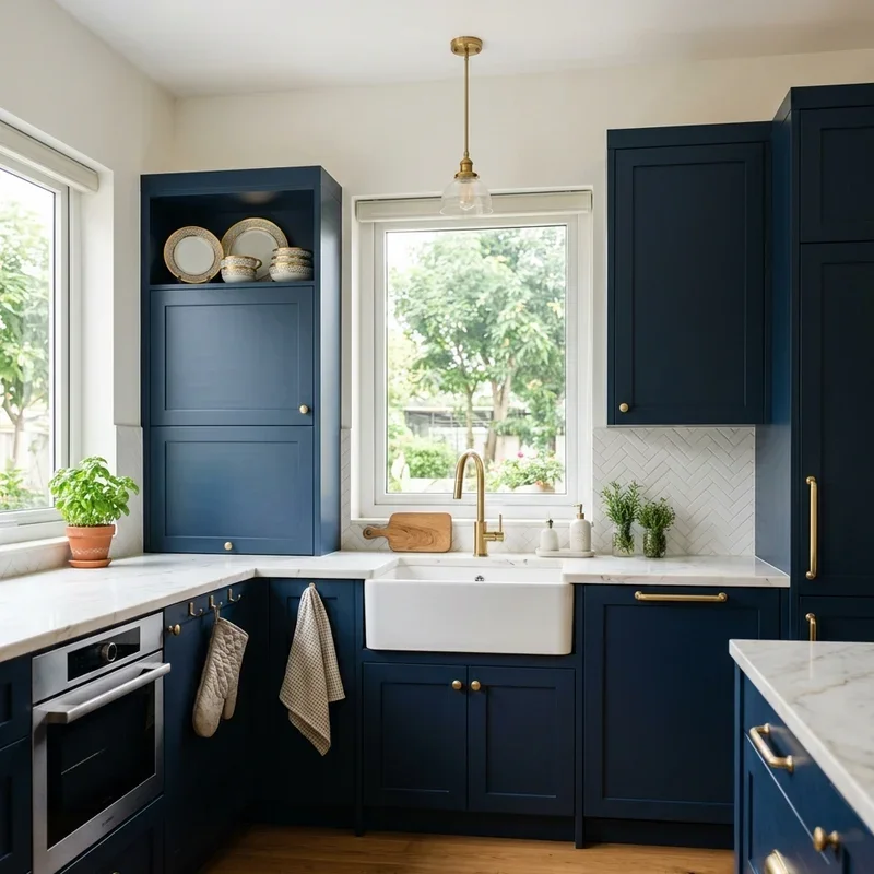 Blue and Gold Kitchen Ideas