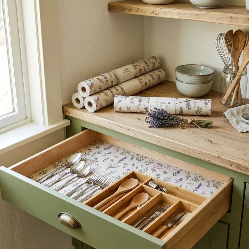 Kitchen Shelf Liner Ideas